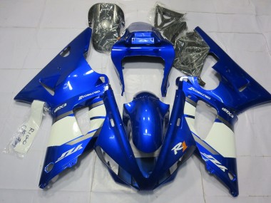 Outlet 2000-2001 Yamaha R1 Motorcycle Fairings - Blue and White