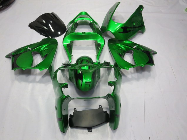 Outlet 2000-2002 Kawasaki ZX6R Motorcycle Fairings - Green
