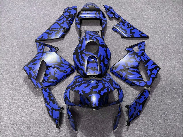Outlet 2003-2004 Honda CBR600RR Motorcycle Fairings - Blue Camo