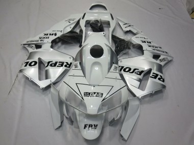 Outlet 2003-2004 Honda CBR600RR Motorcycle Fairings - White Silver Repsol