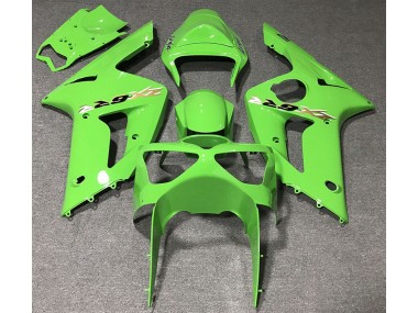 Outlet 2003-2004 Kawasaki ZX6R Motorcycle Fairings - Light Green