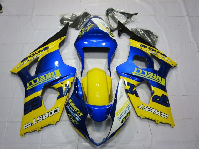Outlet 2003-2004 Suzuki GSXR 1000 Motorcycle Fairings - Pirelli