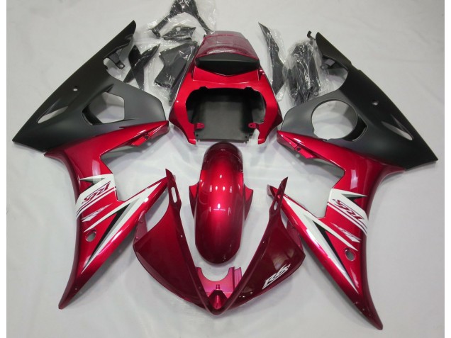 Outlet 2003-2005 Yamaha R6 Motorcycle Fairings - Gloss Red & White