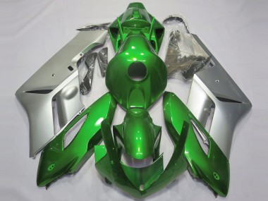 Outlet 2004-2005 Honda CBR1000RR Motorcycle Fairings - Gloss Green and Silver