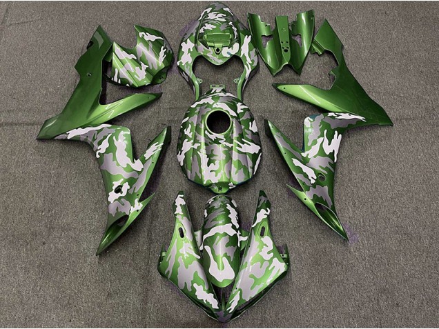 Outlet 2004-2006 Yamaha R1 Motorcycle Fairings - Dark Green Camo