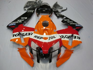Outlet 2005-2006 Honda CBR600RR Motorcycle Fairings - Repsol Design