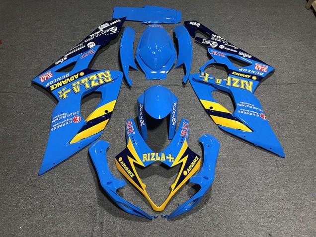 Outlet 2005-2006 Suzuki GSXR 1000 Motorcycle Fairings - Light Blue Rizla