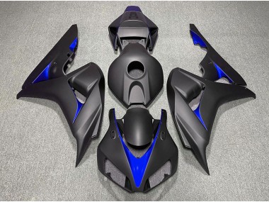 Outlet 2006-2007 Honda CBR1000RR Motorcycle Fairings - Matte Black and Blue