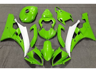 Outlet 2006-2007 Yamaha R6 Motorcycle Fairings - Pearl Green