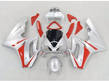 Outlet 2006-2008 Triumph Daytona 675 Motorcycle Fairings - Silver and Red
