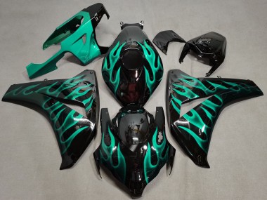 Outlet 2008-2011 Honda CBR1000RR Motorcycle Fairings - Teal Flame