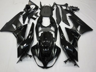 Outlet 2009-2012 Kawasaki ZX6R Motorcycle Fairings - Gloss Black Matte