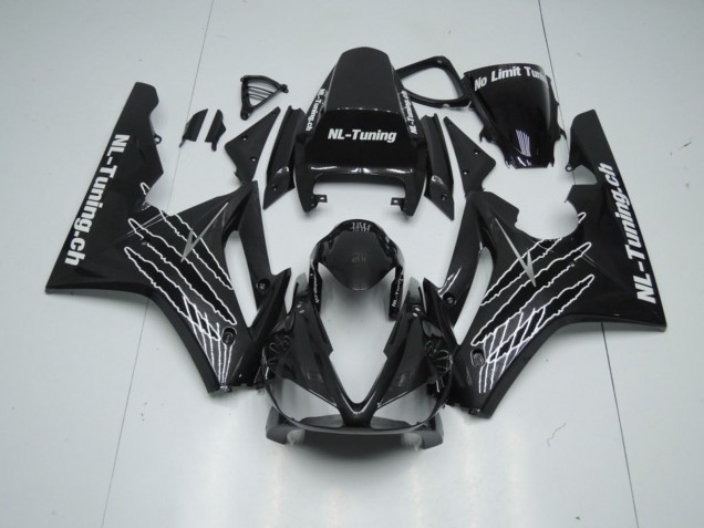 Outlet 2009-2012 Triumph Daytona 675 Motorcycle Fairings - Black Gloss ( Custom )