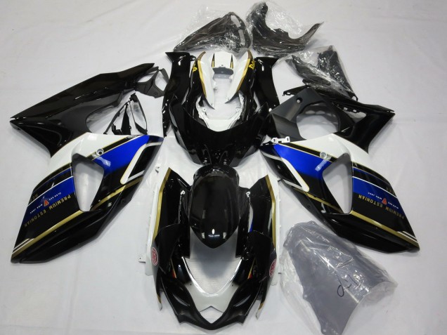 Outlet 2009-2016 Suzuki GSXR 1000 Motorcycle Fairings - Blue and Gold