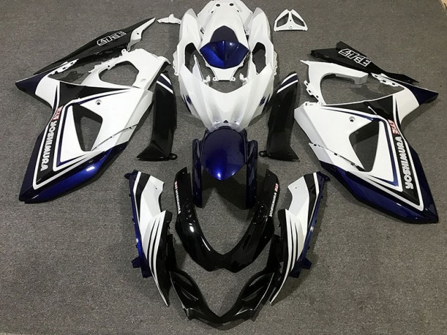 Outlet 2009-2016 Suzuki GSXR 1000 Motorcycle Fairings - Blue Black and white