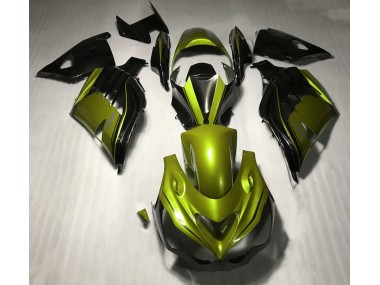 Outlet 2012-2019 Kawasaki ZX14R Motorcycle Fairings - Gloss Yellow and Black