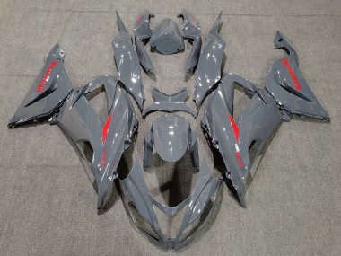 Outlet 2013-2018 Kawasaki ZX6R Motorcycle Fairings - Nardo and Red