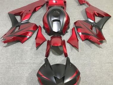 Outlet 2013-2020 Honda CBR600RR Motorcycle Fairings - Deep Red & Matte Black