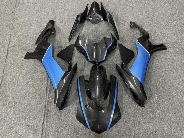 Outlet 2015-2019 Yamaha R1 Motorcycle Fairings - Carbon Fiber & Light Blue