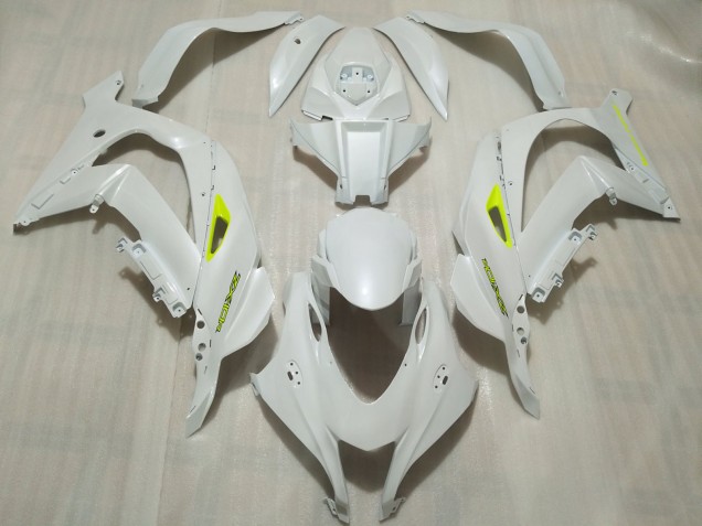 Outlet 2016-2019 Kawasaki ZX10R Motorcycle Fairings - Pearl White