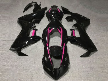 Outlet 2017-2019 Honda CBR1000RR Motorcycle Fairings - Gloss Black & Pink Lining