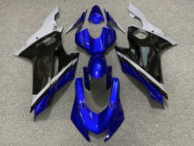 Outlet 2017-2019 Yamaha R6 Motorcycle Fairings - Cement Black and Blue