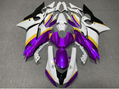 Outlet 2017-2019 Yamaha R6 Motorcycle Fairings - Purple and Yellow Gloss